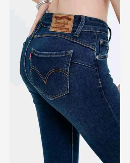 Jeans taglia comoda donna Nove & Nove blu all'ingrosso modello Z6563 - L&Y - foto 2