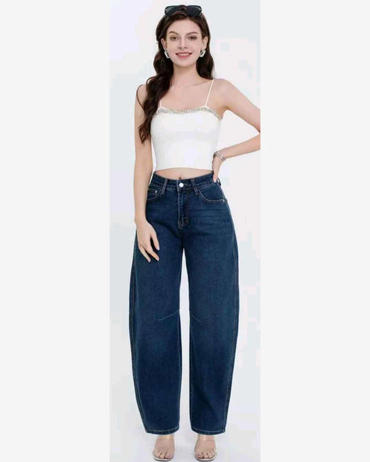 Jeans donna Lovely Star blu all'ingrosso modello Z6572 - L&Y