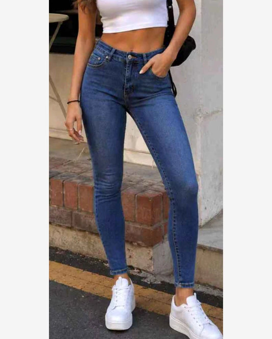 Jeans donna Lovely Star blu all'ingrosso modello Z6582 - L&Y