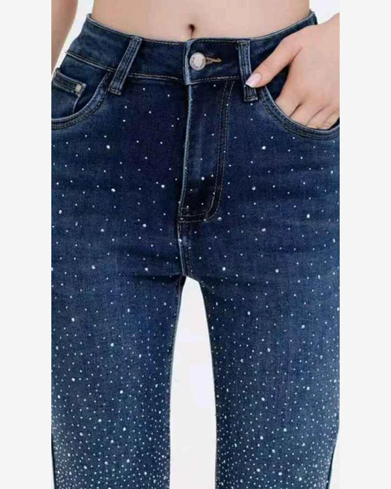 Jeans donna Lovely Star blu all'ingrosso modello Z6591 - L&Y - foto 2